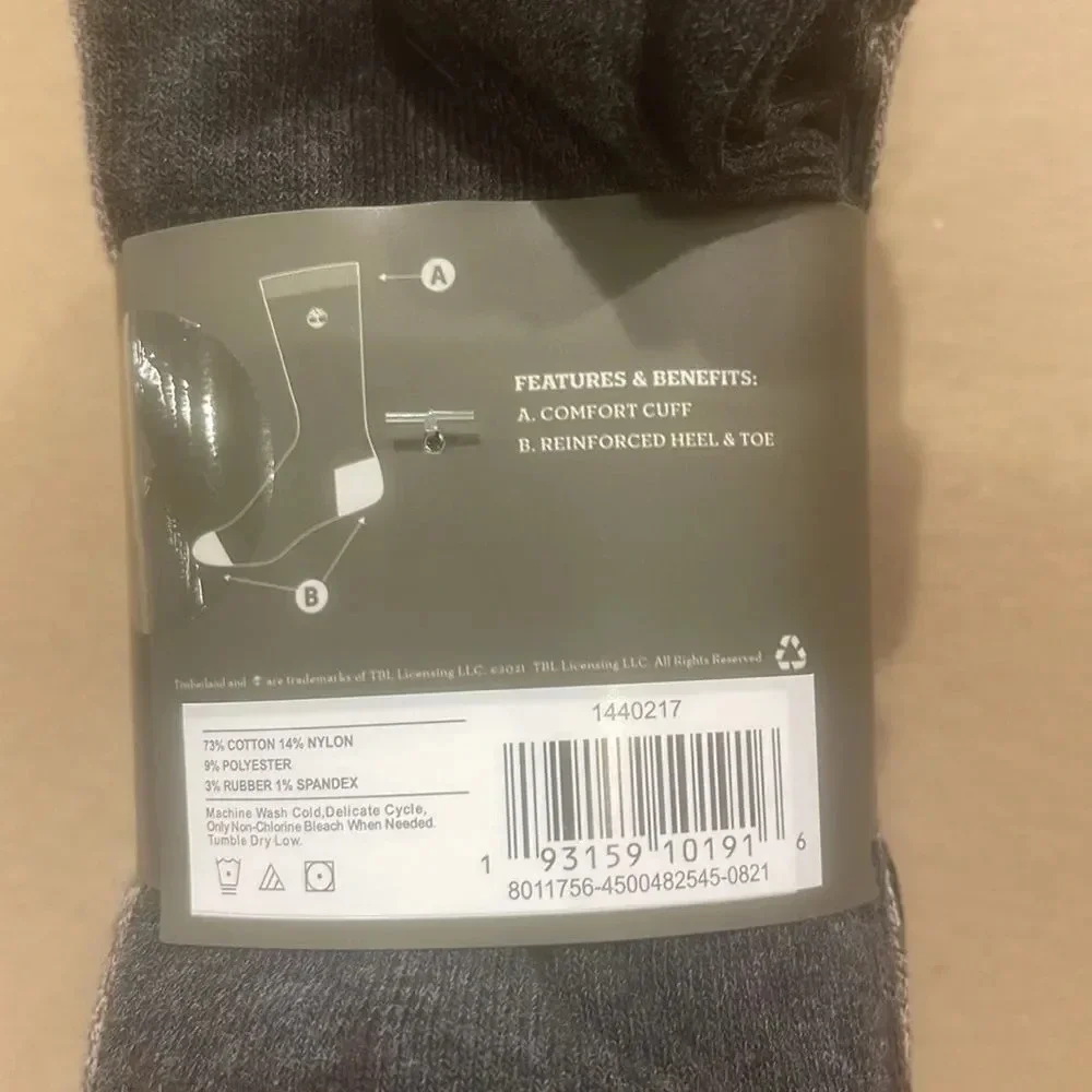Timberland cushion crew sock